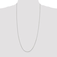 Sterling Silver 1mm Round Box Chain