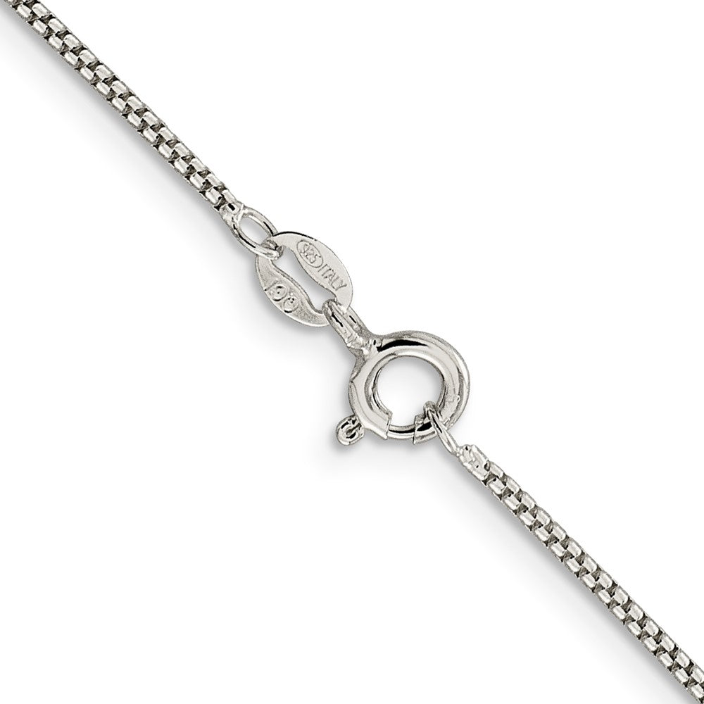 Sterling Silver 1.25mm Round Box Chain
