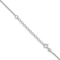 Sterling Silver 1.25mm Round Box Chain w/2in ext.