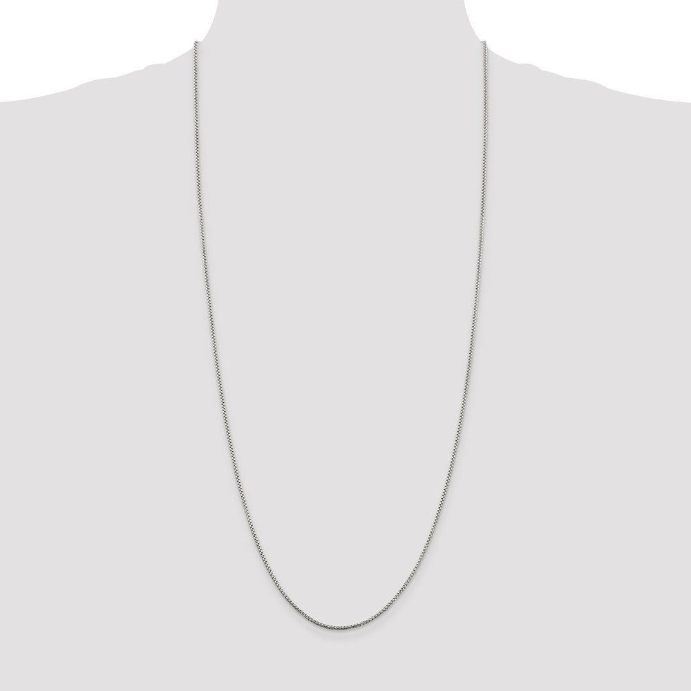 Sterling Silver 1.5mm Round Box Chain