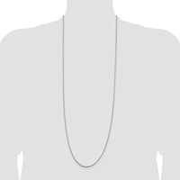 Sterling Silver 1.5mm Round Box Chain