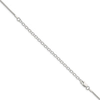Sterling Silver 1.5mm Round Box Chain w/4in ext.