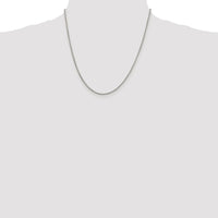 Sterling Silver Rhodium-plated 1.75mm Round Box Chain