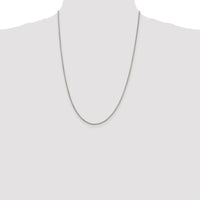 Sterling Silver Rhodium-plated 1.75mm Round Box Chain