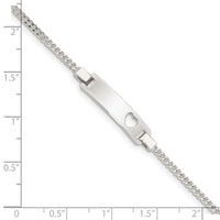 Sterling Silver Adjustable Baby ID Bracelet