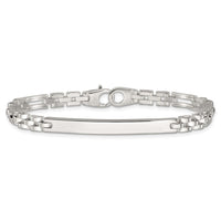 Sterling Silver Polished 7.5in ID Bracelet