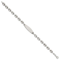 Sterling Silver Polished 6.25mm Anchor Link 7.25 Inch ID Bracelet