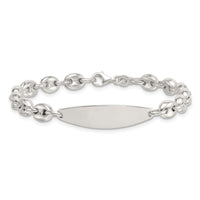 Sterling Silver Polished 6.25mm Anchor Link 7.25 Inch ID Bracelet
