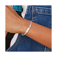 Sterling Silver Baby ID Bracelet