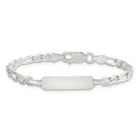 Sterling Silver Childrens ID Anchor 5in Plus 1in EXT Link Bracelet