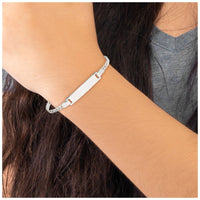 Sterling Silver Baby ID Bracelet