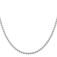 Sterling Silver 4mm Beaded Chain