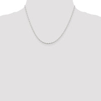 Sterling Silver 1.5mm Fancy Beaded Chain