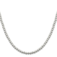 Sterling Silver 5mm Beads on Box Chain