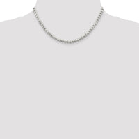 Sterling Silver 5mm Beads on Box Chain
