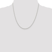 Sterling Silver 2.35mm Beaded Chain