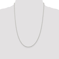 Sterling Silver 2.35mm Beaded Chain