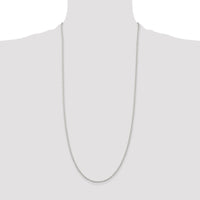 Sterling Silver 2.35mm Beaded Chain