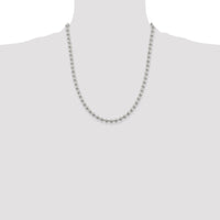 Sterling Silver 5mm Beaded Chain