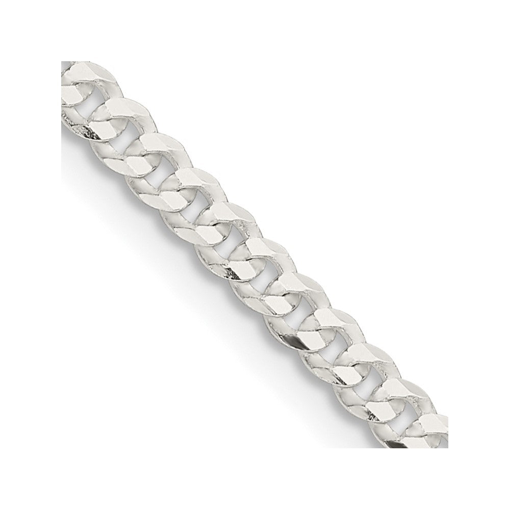 Sterling Silver 3.15mm Flat Curb Chain
