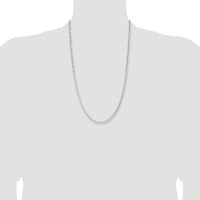 Sterling Silver 3.8mm Flat Curb Chain