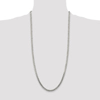 Sterling Silver 4.7mm Flat Curb Chain