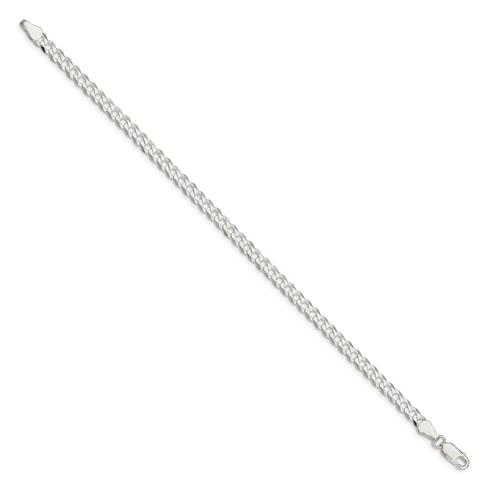 Sterling Silver 4.7mm Flat Curb Chain