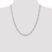 Sterling Silver 5.75mm Flat Curb Chain