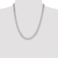 Sterling Silver 7.5mm Flat Curb Chain
