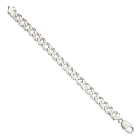 Sterling Silver 9.75mm Flat Curb Chain