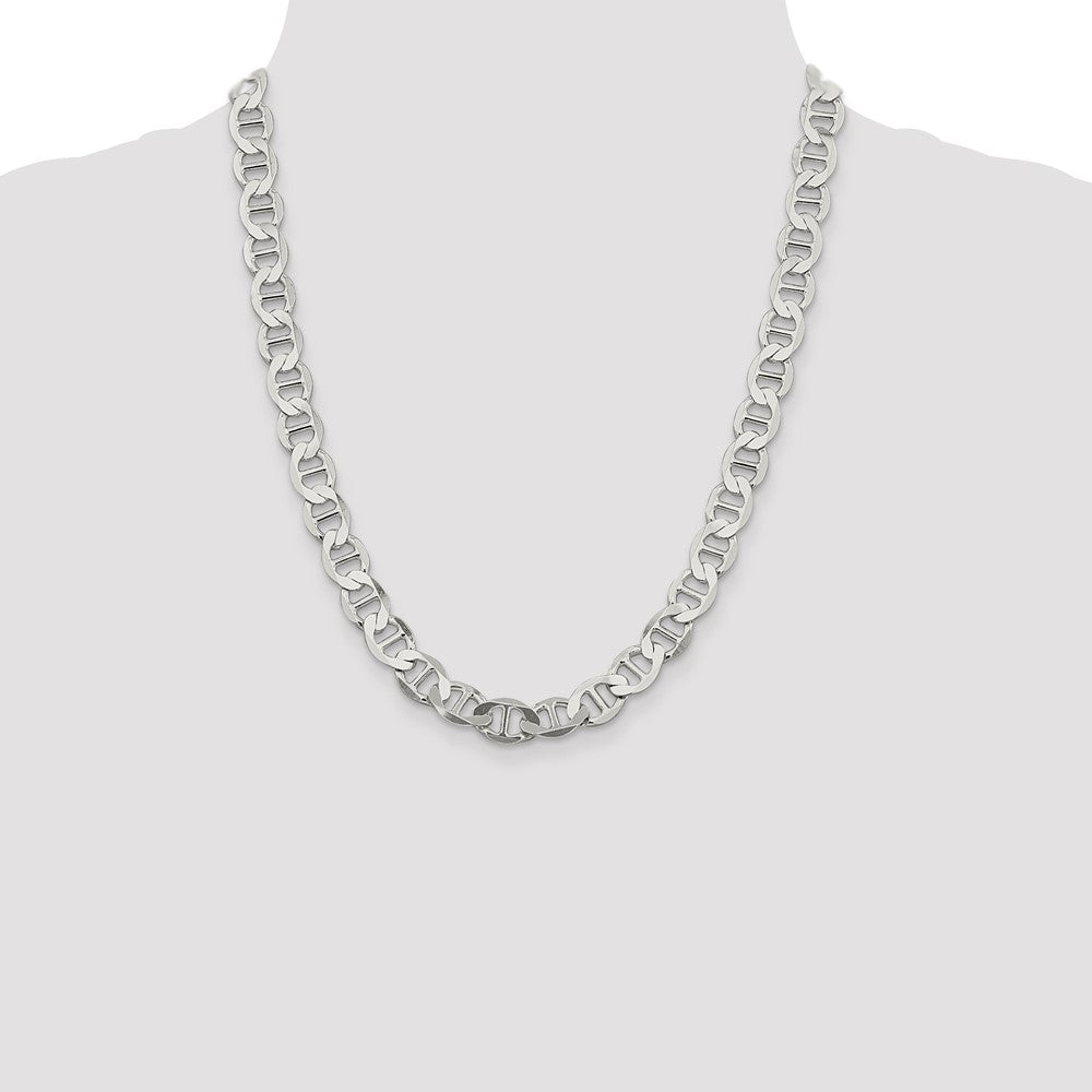 Sterling Silver 9.95mm Flat Anchor Chain