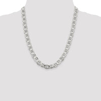 Sterling Silver 9.95mm Flat Anchor Chain