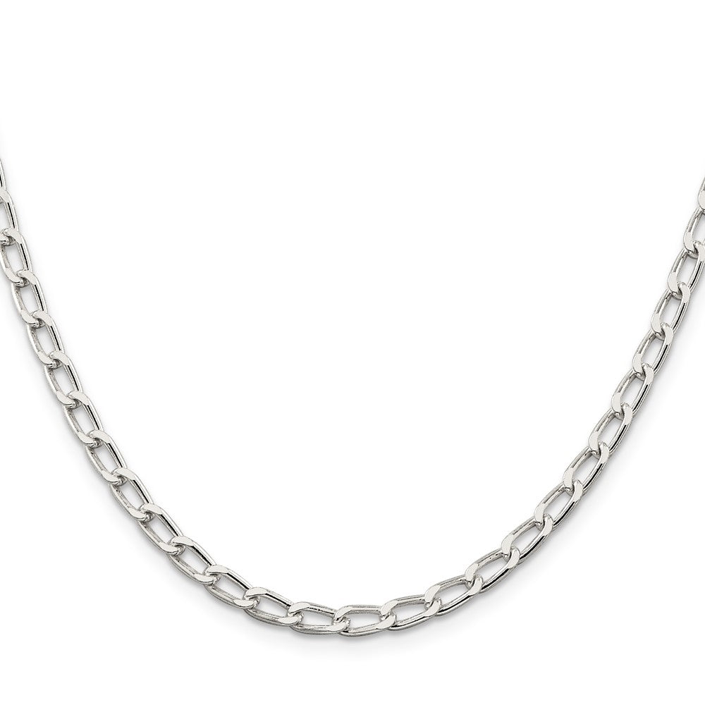 Sterling Silver 4.3mm Open Elongated Link Chain
