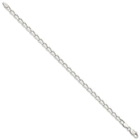 Sterling Silver 4.3mm Open Elongated Link Chain