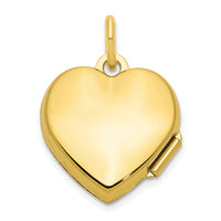 Sterling Silver Gold-tone Polished Swirl Design Heart Locket