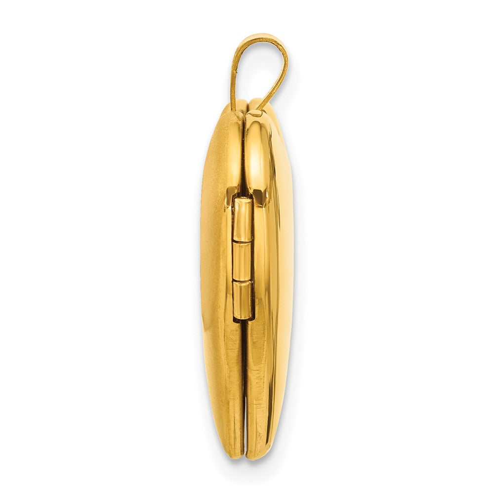 1/20 Gold Filled Polished and Satin 20mm Heart Locket