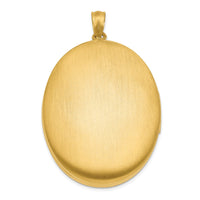 1/20 14K Gold Filled 34mm Enameled Flower Oval Locket