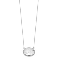 SS RH-pl 20mm Oval Love You To The Moon.. Locket w/2 in ext. Necklace