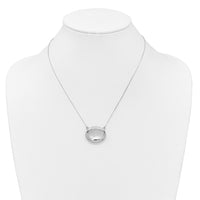 SS RH-pl 20mm Oval Love You To The Moon.. Locket w/2 in ext. Necklace