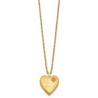 1/20 14K Gold Filled 20mm Enameled I Love You Heart Locket Necklace