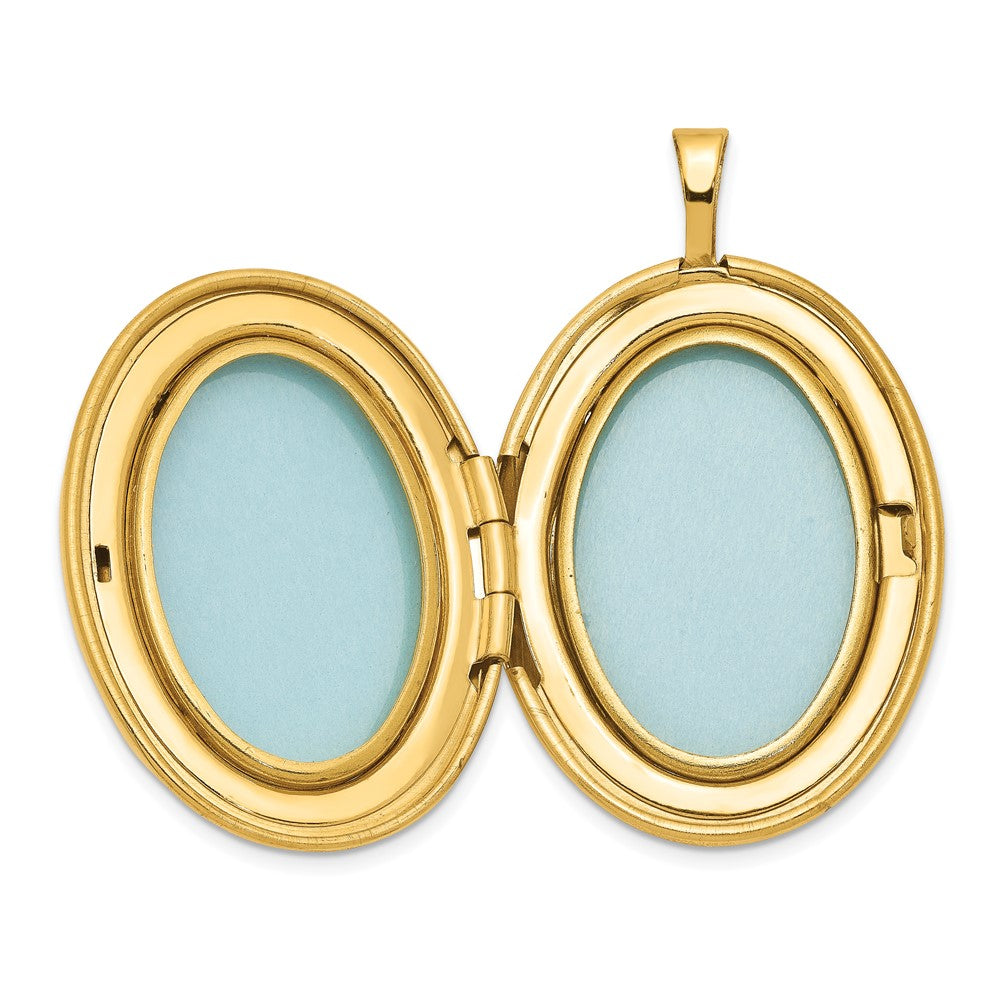 1/20 14K Gold Filled 26mm Swirled Oval Locket Necklace
