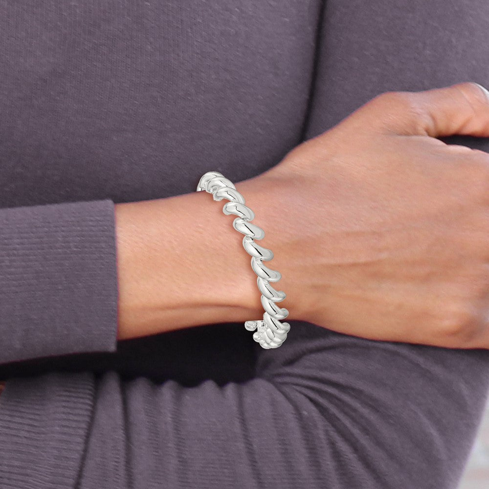 Sterling Silver 10mm San Marco Bracelet