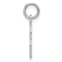 SSilver Rh-plt Engravable Boy Polished Front/Satin Back Disc Charm