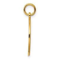 Sterling Silver GP Engraveable Round Polished Disc Charm