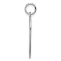 SS Rh-plt Engraveable Heart Polished Front/Satin Back Disc Charm