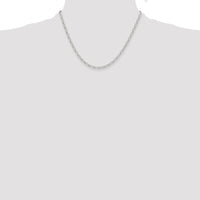 Sterling Silver Polished and D/C 3mm Mariner Link Chain