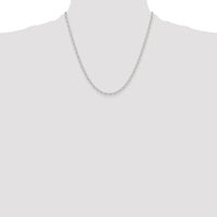 Sterling Silver Polished and D/C 3mm Mariner Link Chain