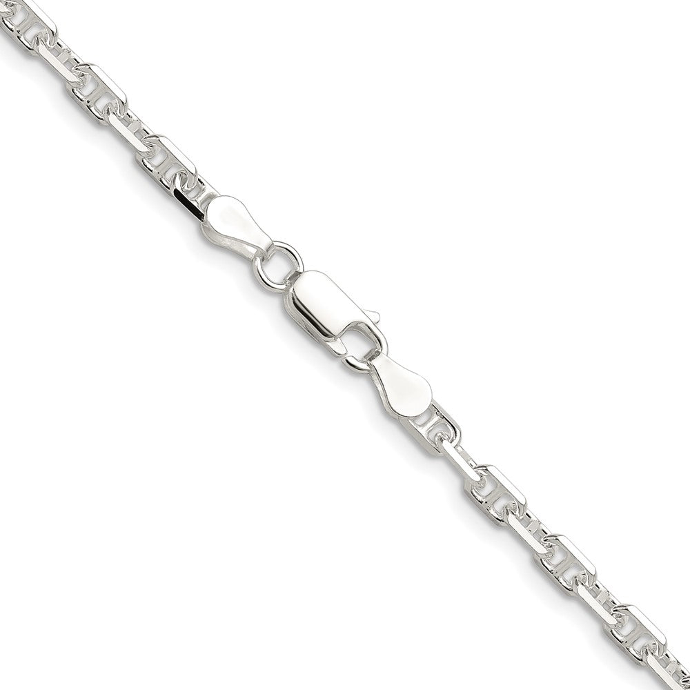 Sterling Silver Polished and D/C 3.75mm Mariner Link Chain