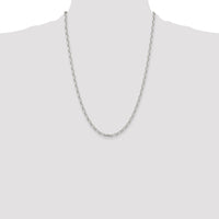 Sterling Silver Polished and D/C 3.75mm Mariner Link Chain