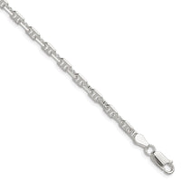 Sterling Silver Polished and D/C 3.75mm Mariner Link Chain